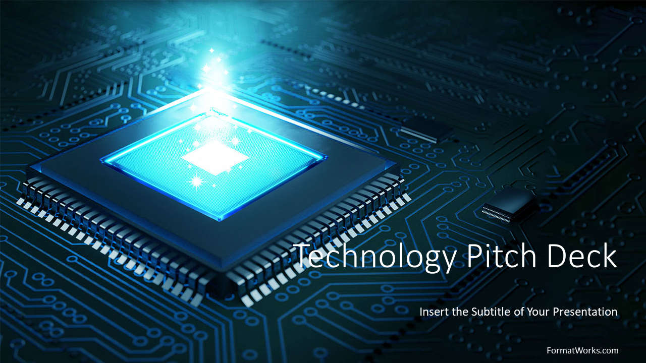 Technology Pitch Deck Presentation Template by FormatWorks